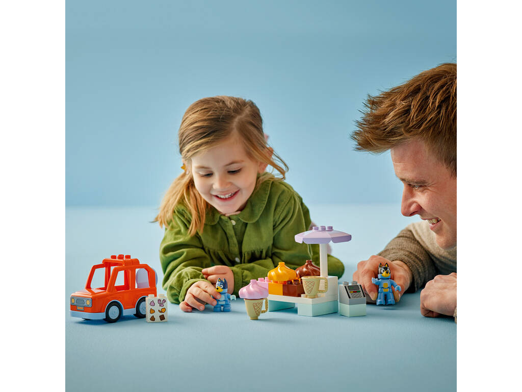 Lego Duplo Bluey Gita alla gelateria con Bluey