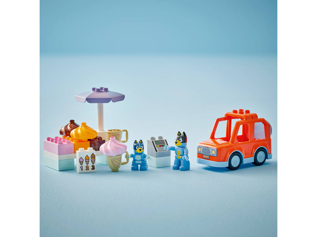 Lego Duplo Bluey Gita alla gelateria con Bluey