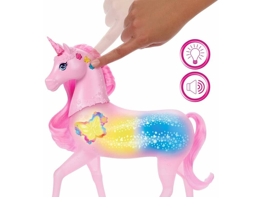 Barbie Unicorno Galoppa e Brilla con Luci e Suoni