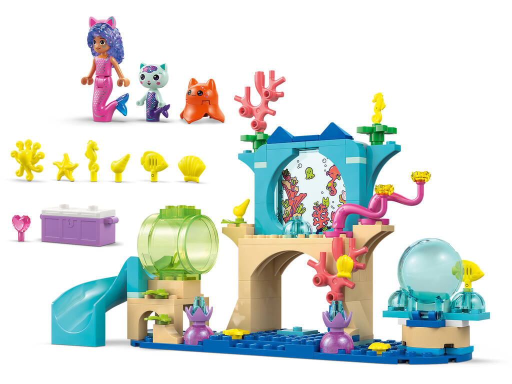 Lego La Casa delle Bambole di Gabby Avventura nell'Acquario di Gabby Sirena
