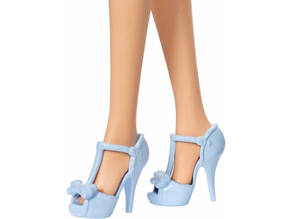 Barbie Poupée Robe bleue avec nœud