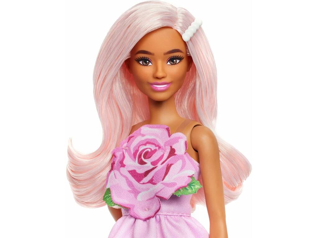 Barbie Bambola Abito con Rosa