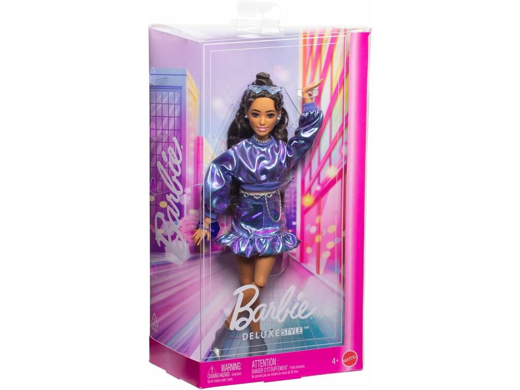 Barbie Deluxe Style Bambola Set Blu Brillante