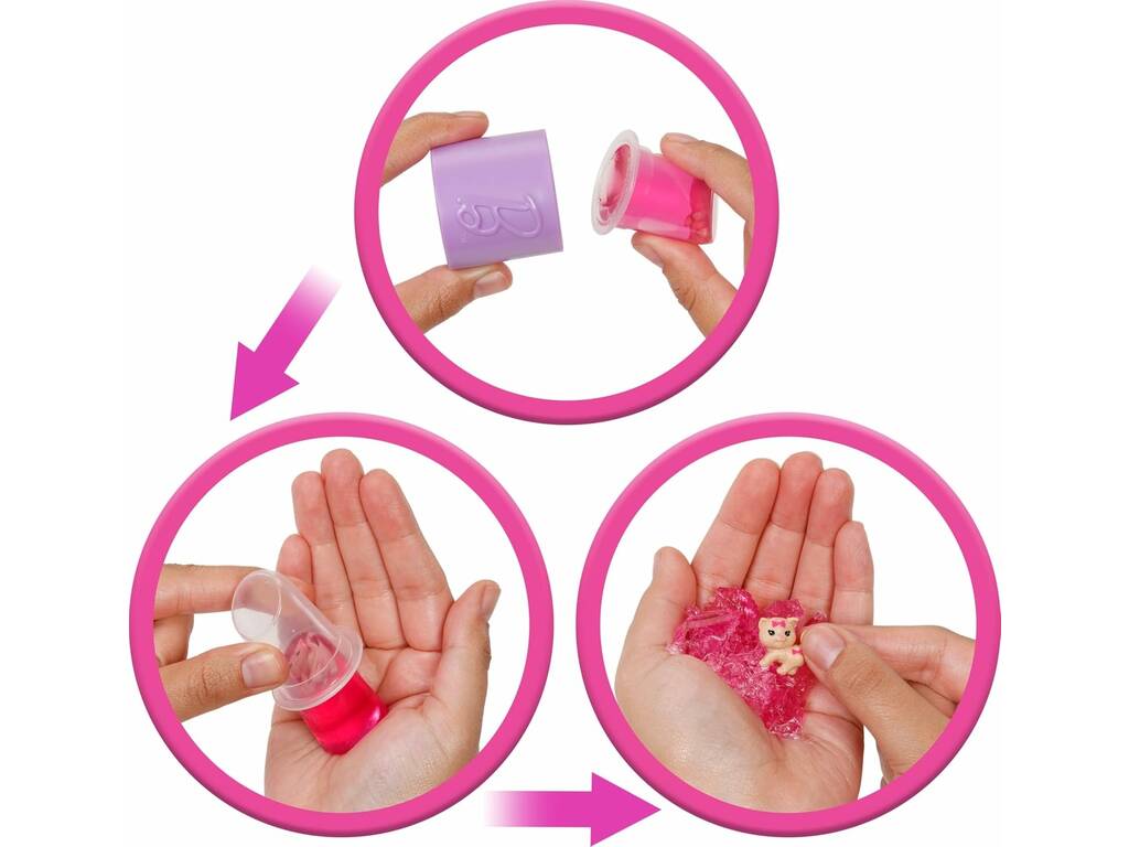 Barbie Party Unboxed Bambola con Paletta Rosa e 10 Sorprese