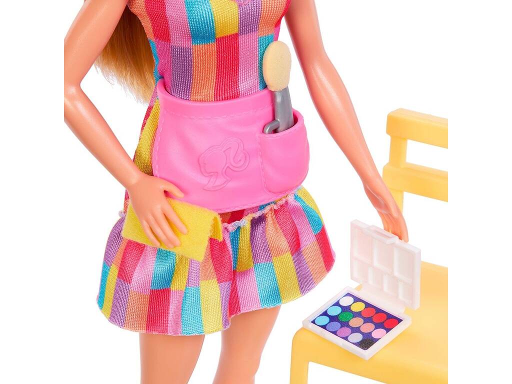 Barbie Giornata alla Fiera Stand di Trucco con Bambole