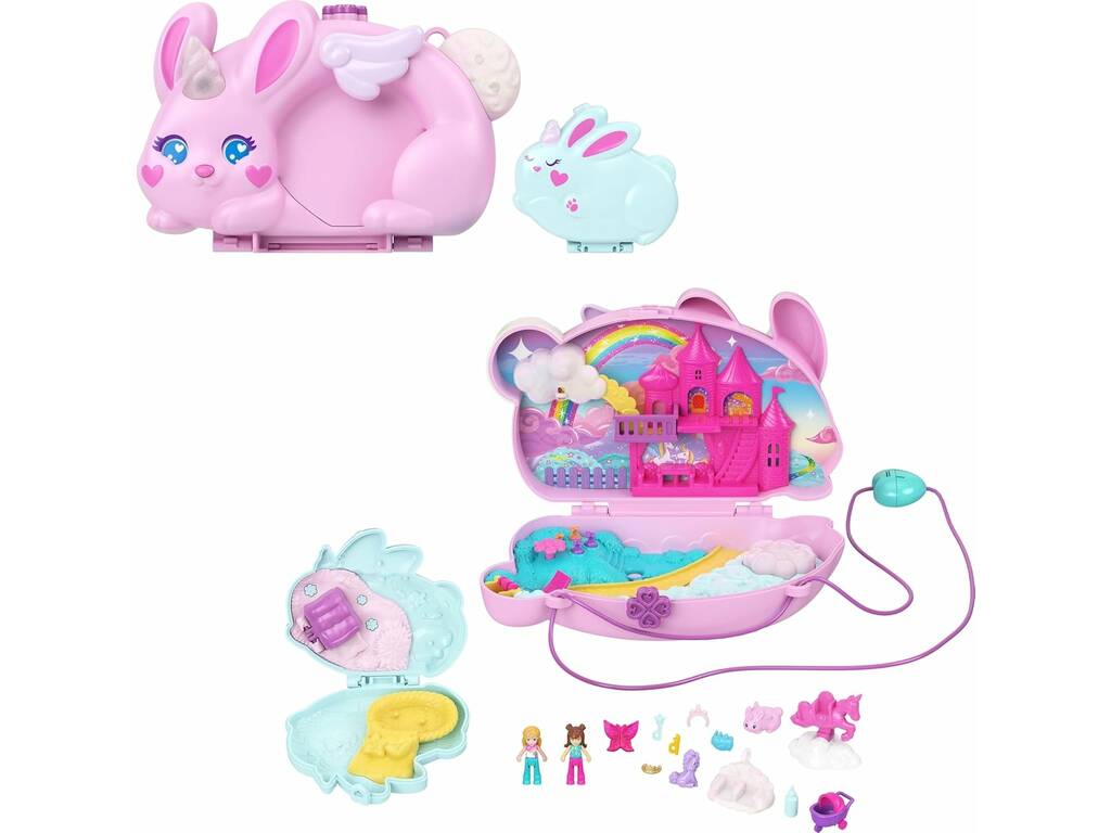 Polly Pocket Astuccio 2 in 1 Divertimento con i coniglietti