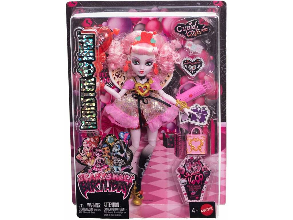 Monster High Scary Sweet Birthday Bambola Cupid Asteria