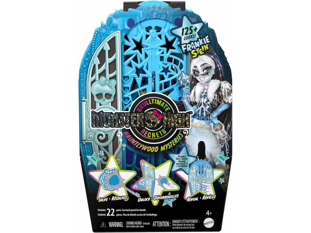 Monster High Skulltimate Secrets Hauntlywood Mysteries Bambola Frankie Stein con armadio