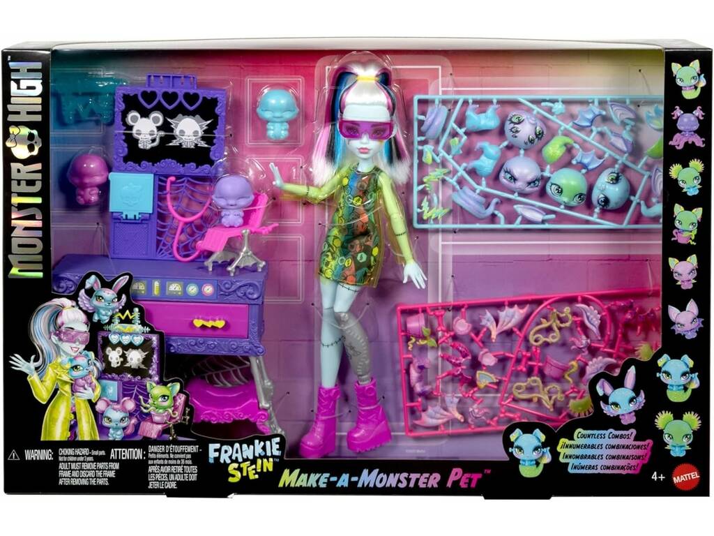 Monster High Make-A-Monster Pet con bambola Frankie Stein e accessori