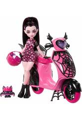 Monster High Draculaura avec scooter Vamptastic