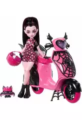 Monster High Draculaura avec scooter Vamptastic