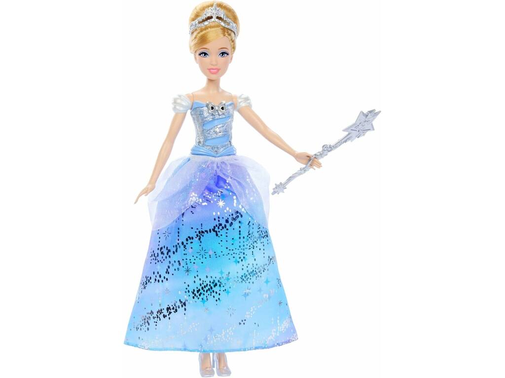 Poupée Disney Princess Cendrillon avec robe de bal enchantée