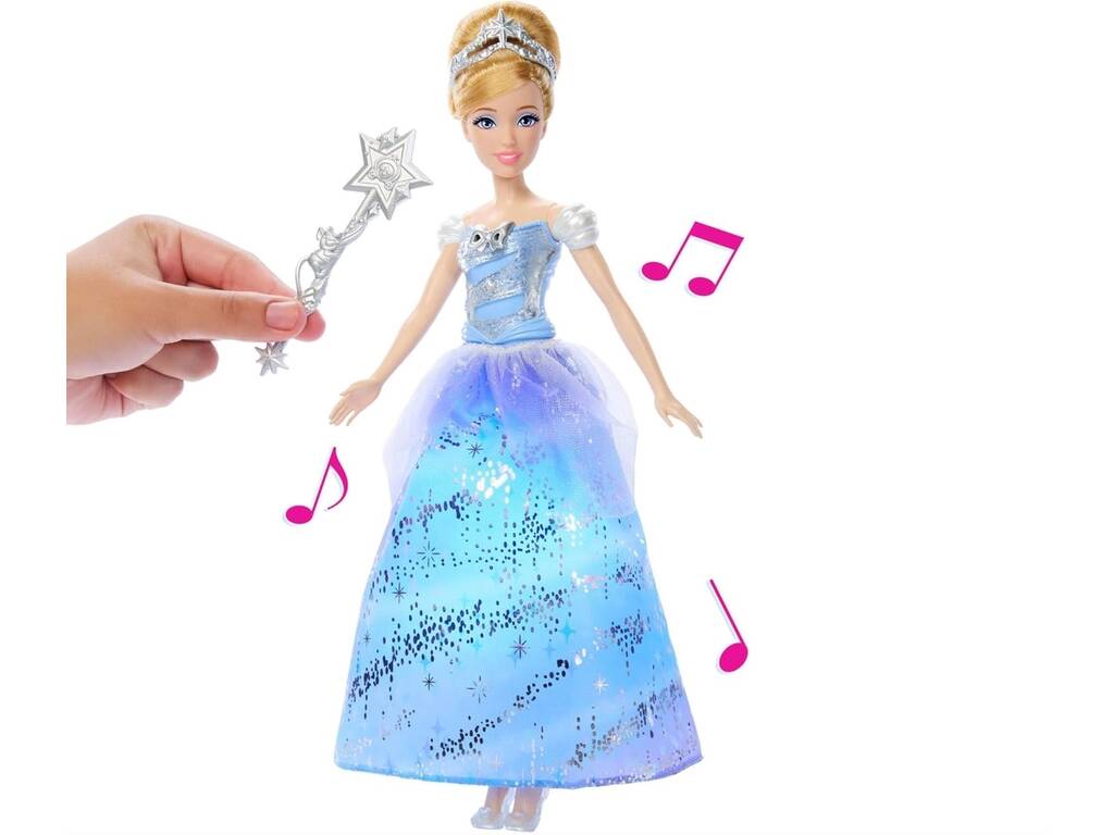 Poupée Disney Princess Cendrillon avec robe de bal enchantée
