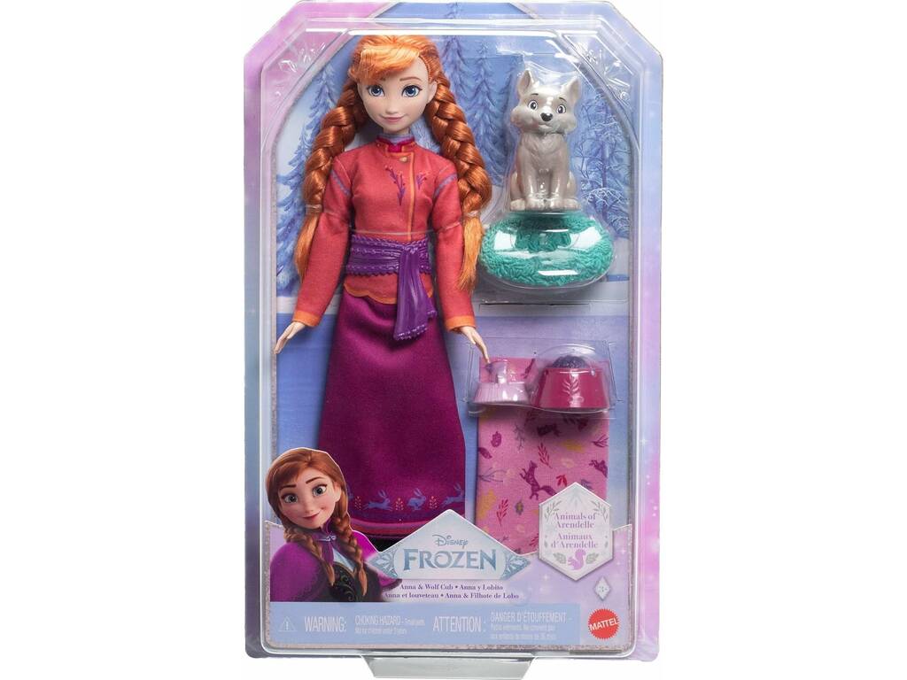 Frozen bambola Anna con cucciolo di lupo