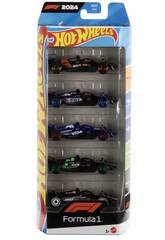 Hot Wheels Pack 5 Veículos Fórmula 1 2024