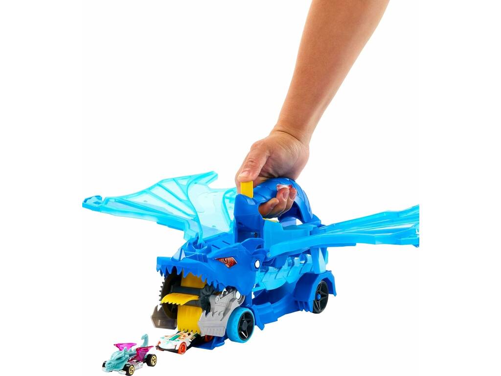 Hot Wheels City Dragon Transporter con doppio attacco definitivo