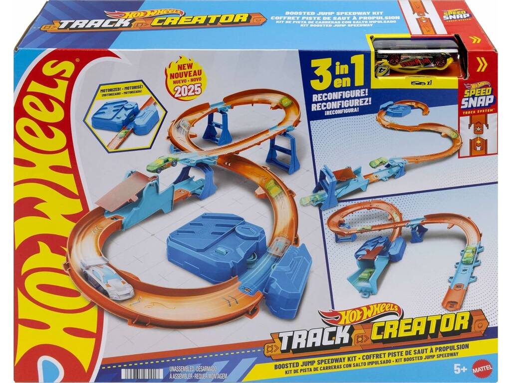 Hot Wheels Track Creator 3 em 1 Kit Circuito Supersalto