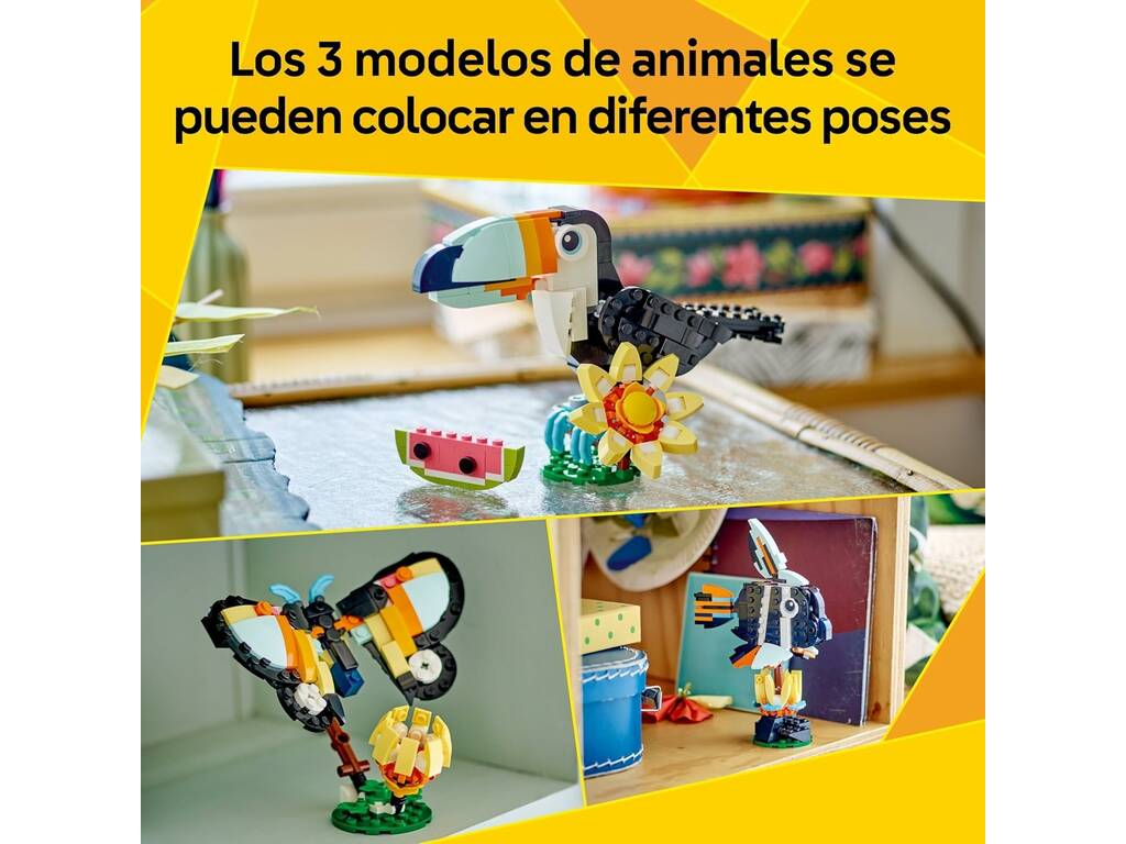 Lego Creator 3 in 1 Fauna selvatica: Tucano tropicale