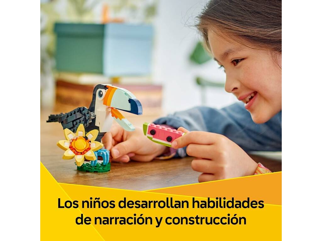 Lego Creator 3 in 1 Fauna selvatica: Tucano tropicale