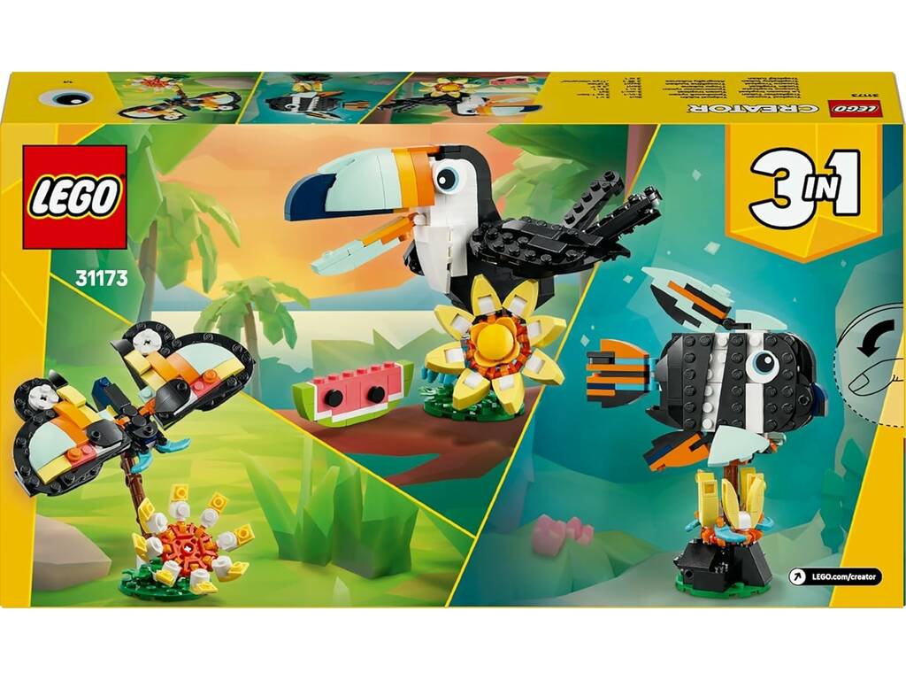 Lego Creator 3 in 1 Fauna selvatica: Tucano tropicale