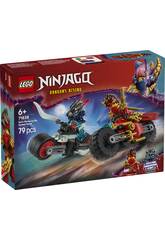 Lego Ninjago course éclair sur moto de Kai