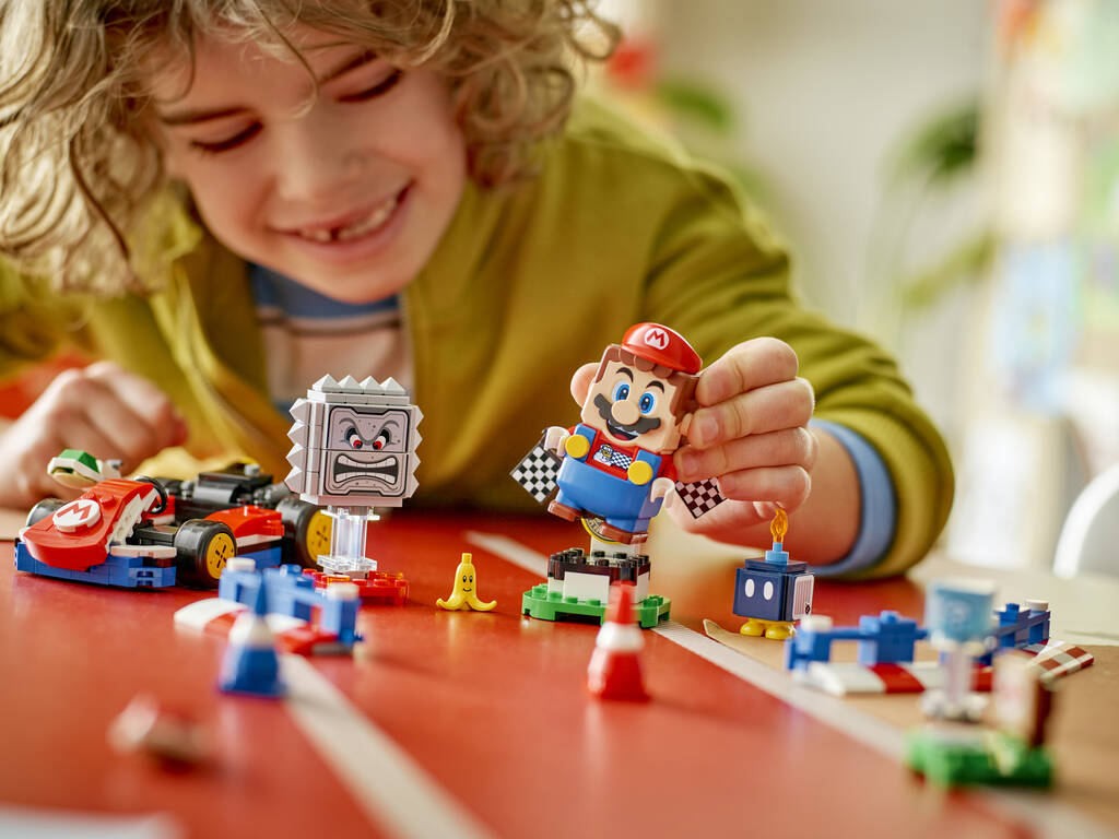 Lego Super Mario Mariokart Mario Interativo e Kart Standard