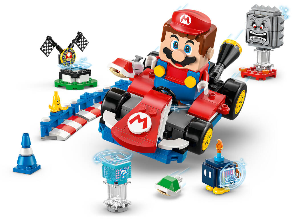 Lego Super Mario Mariokart Mario Interativo e Kart Standard