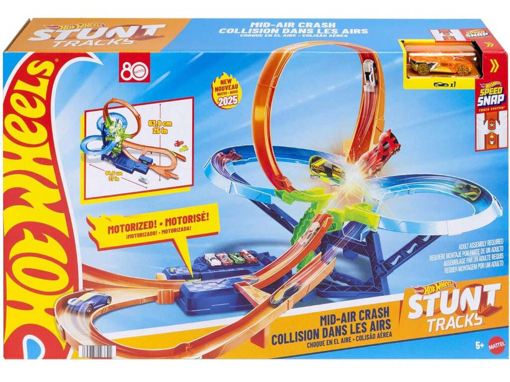 Hot Wheels Stunt Tracks Pista Scontro in aria