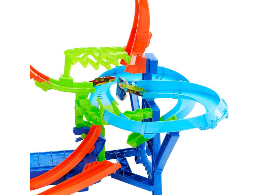 Hot Wheels Stunt Tracks Pista Scontro in aria