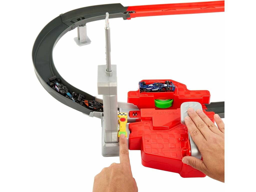 Circuit Hot Wheels Racing Formula 1 Sprint Race avec 3 voitures