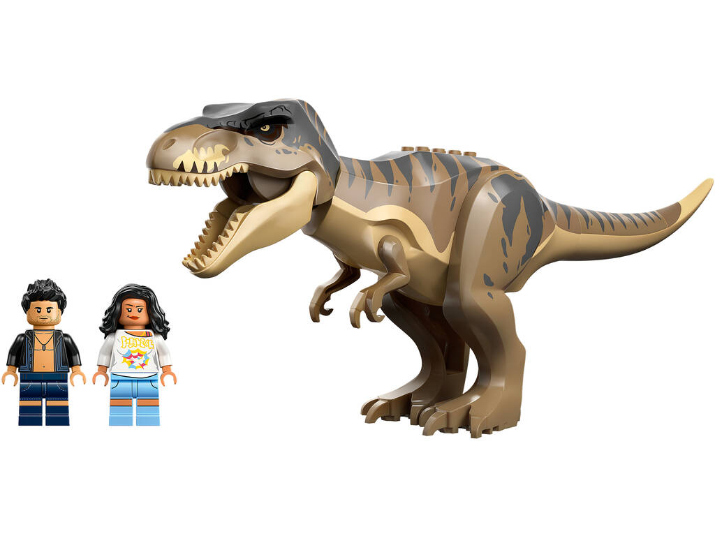 Lego Jurassic World Rebirth Fuga lungo il fiume e T. Rex a caccia