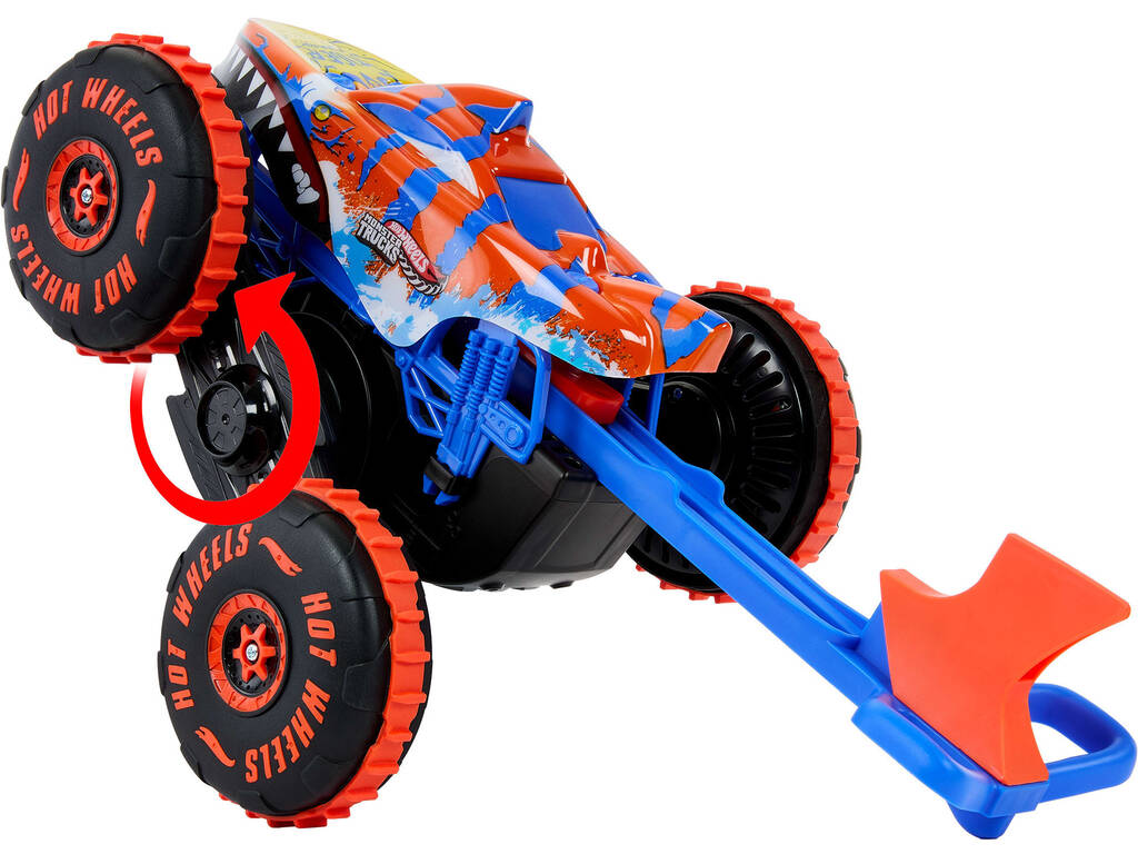Hot Wheels Monster Trucks Veicolo Tiger Shark Climber Auto radiocomandata