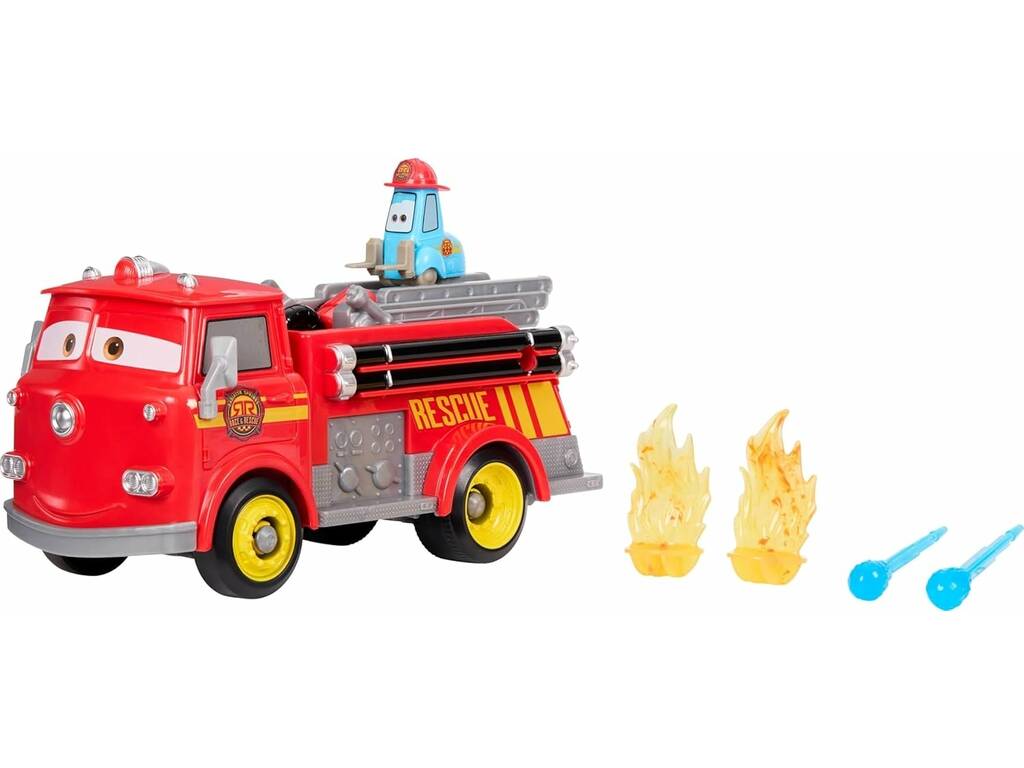 Cars Radiator Spreings Race & Rescue Rosso Camion dei pompieri e Guido