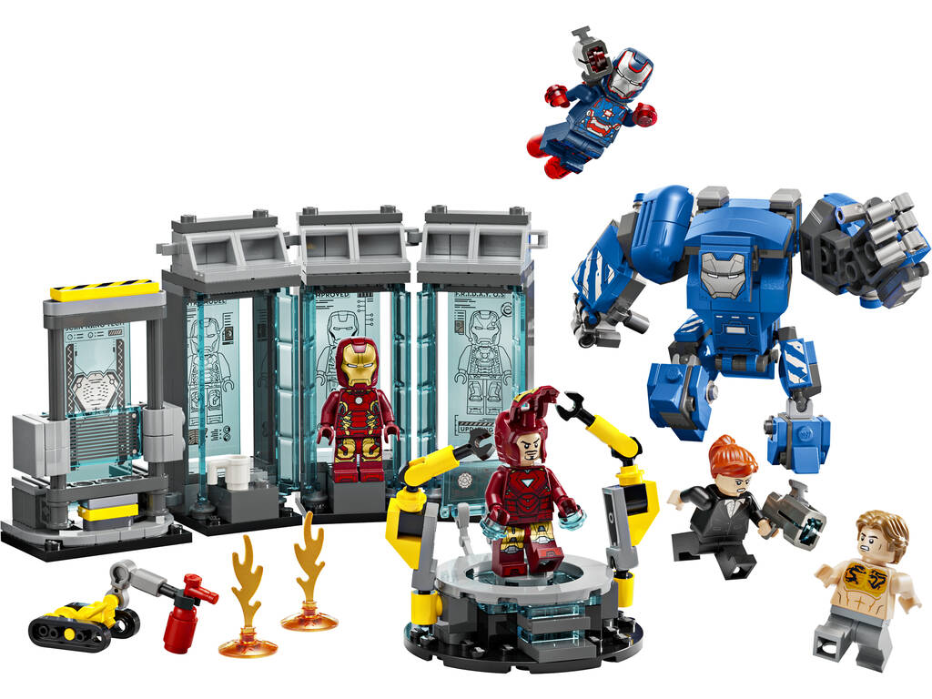 Lego Marvel Laboratorio di Iron Man Sala delle Armature