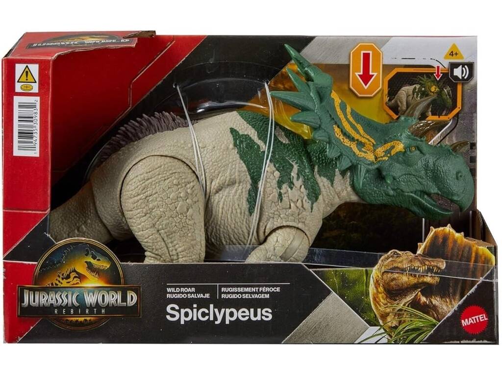 Jurassic World Rebirth Figura Spiclypeus Ruggito selvaggio