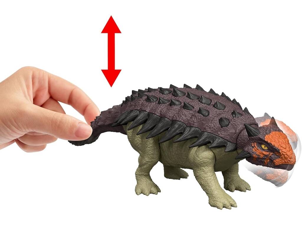 Jurassic World Rebirth Figura Ankylosaurus Rugido Selvaggio