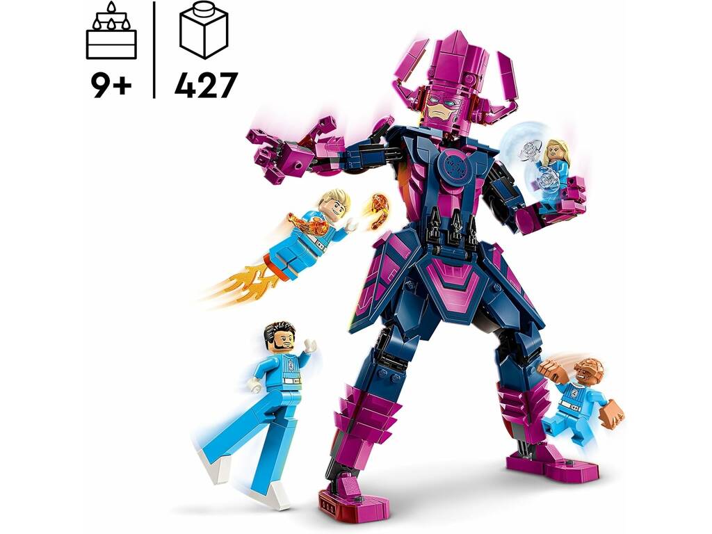 Lego Marvel Os 4 Fantásticos Quatro Fantásticos vs. Figura para Construir de Galactus