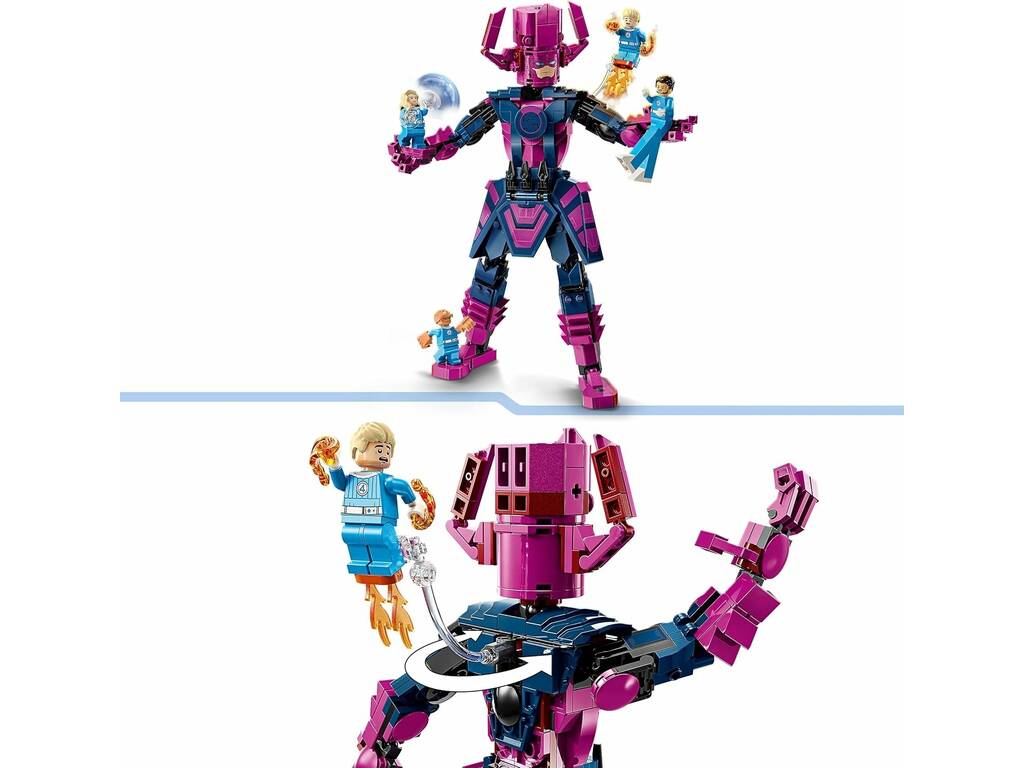 Lego Marvel Os 4 Fantásticos Quatro Fantásticos vs. Figura para Construir de Galactus