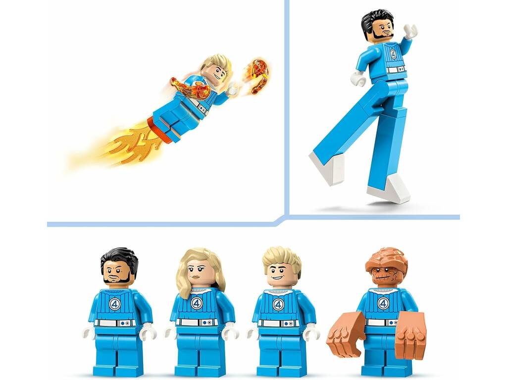 Lego Marvel Os 4 Fantásticos Quatro Fantásticos vs. Figura para Construir de Galactus