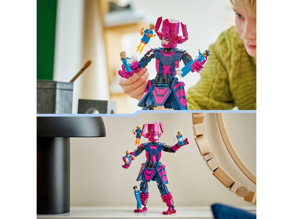 Lego Marvel Os 4 Fantásticos Quatro Fantásticos vs. Figura para Construir de Galactus