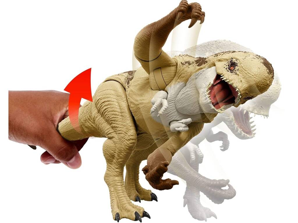 Jurassic World Rebirth Figura Distortus Rex Attacco con artigli da 50 cm