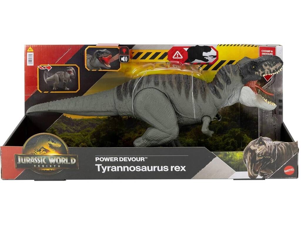 Jurassic World Rebirth Figura Tyrannosaurus Rex Potere Devastatore