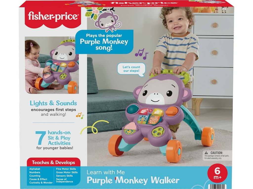 Fisher Price Girello didattico Monito Morado Primeros Pasos