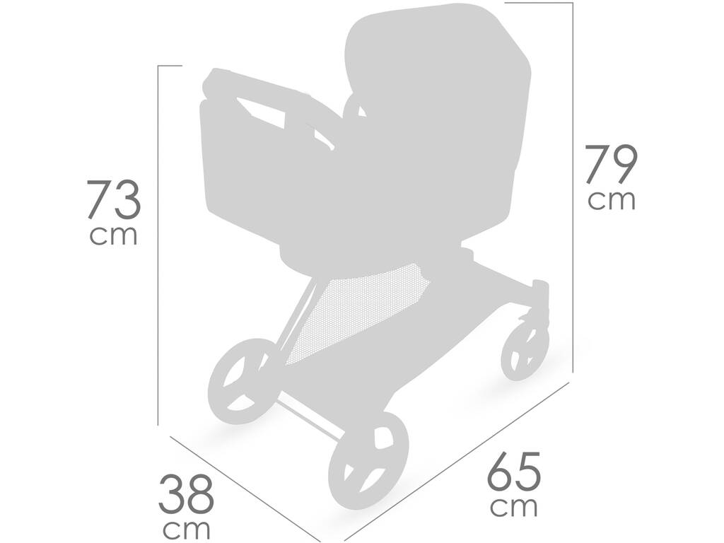 Carro de Muñécas 3x1 Plegable Capriccio con Bolso