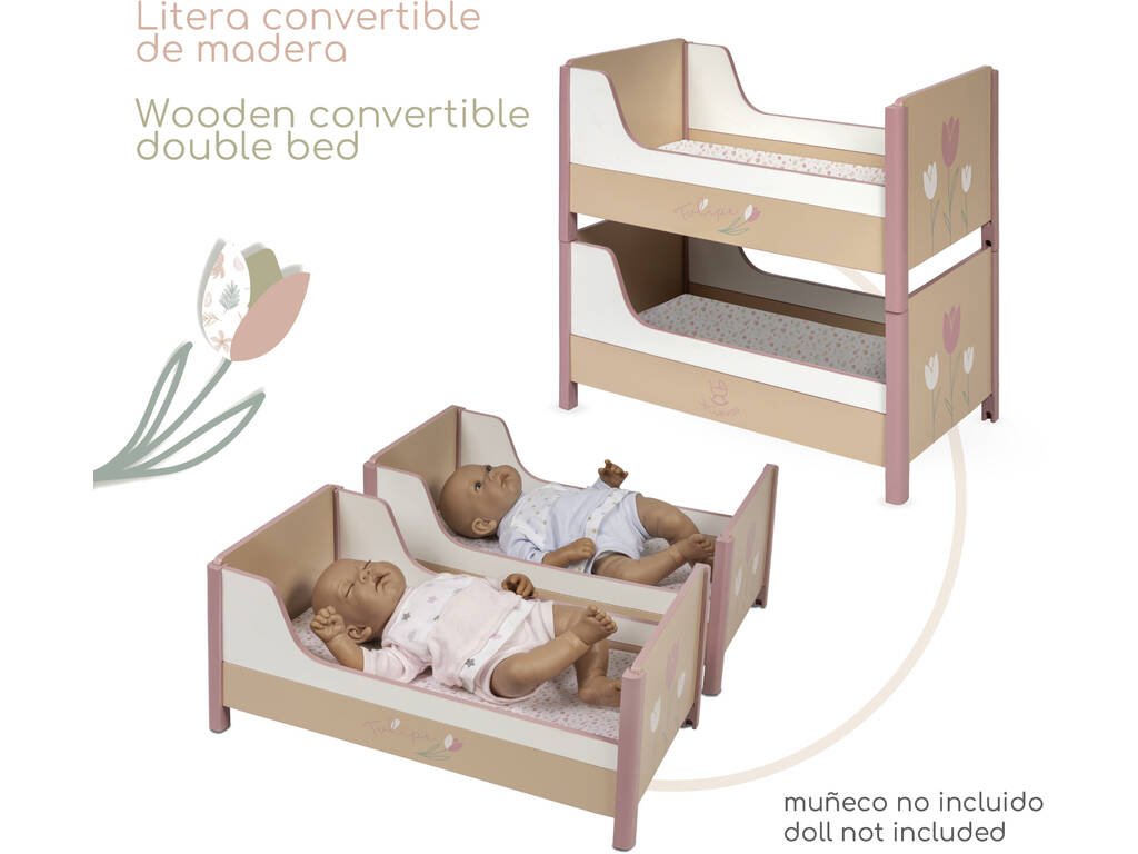Letto a Castello in Legno Tulipe