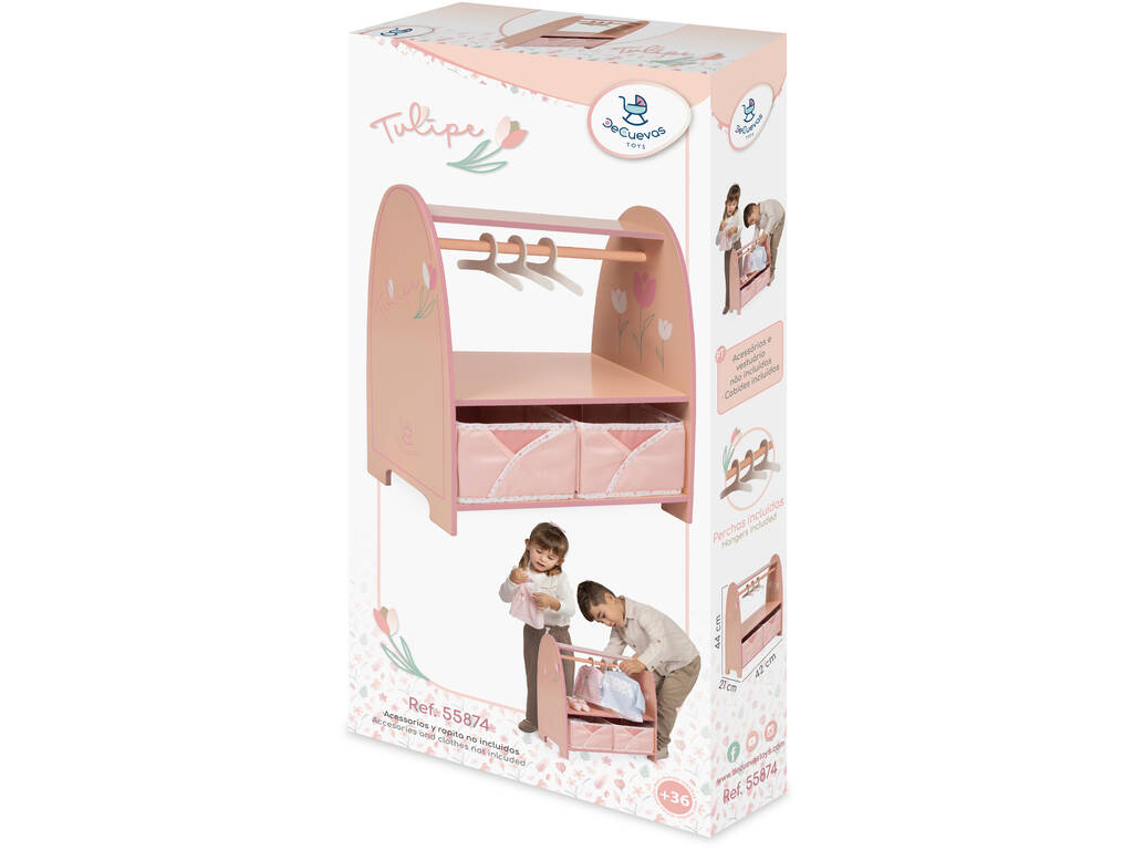 Armadio aperto in legno Tulipe