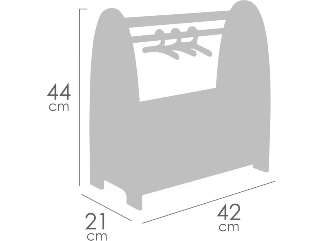Armadio aperto in legno Tulipe