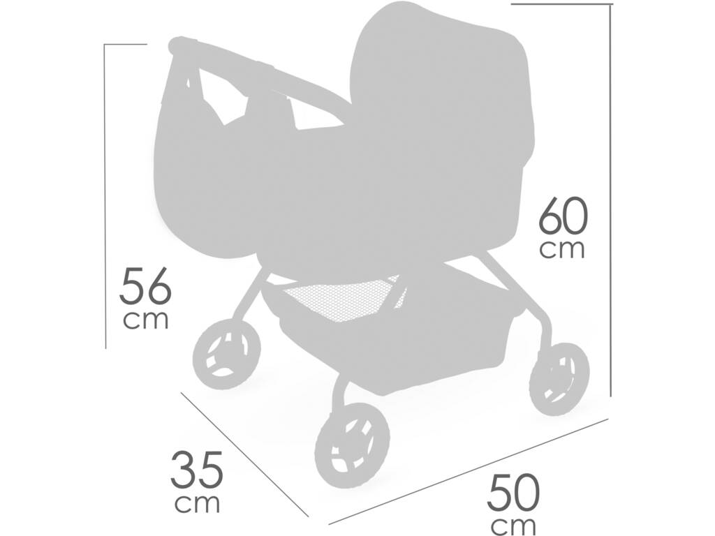 Passeggino per bambole Tulipe Il Mio Primo Passeggino con borsa