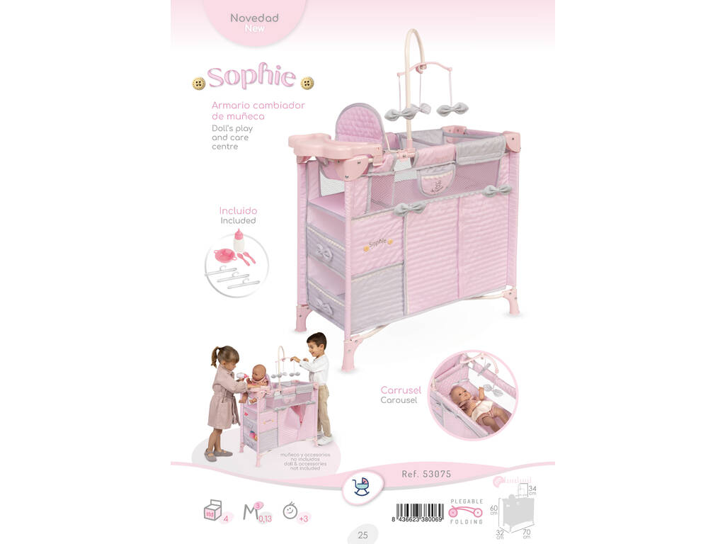 Armadio Fasciatoio Pieghevole Sophie con Accessori