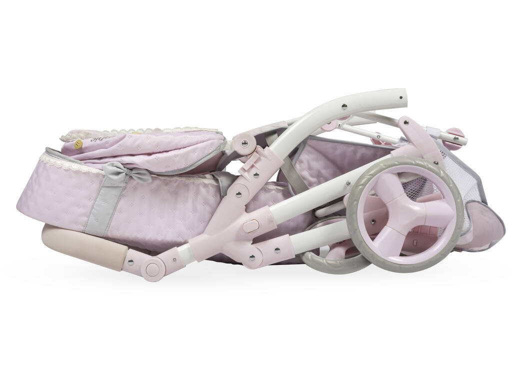 Passeggino per bambole 3x1 pieghevole Sophie con borsa